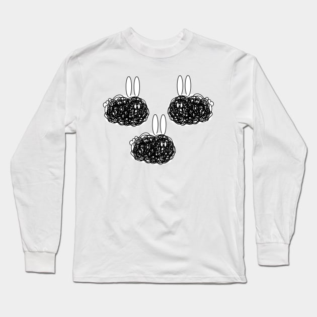 Dust Bunnies Long Sleeve T-Shirt by imsnos